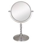 Angle. Zadro - 2-Sided Swivel Vanity Mirror - Silver.