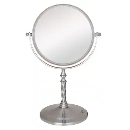 Angle. Zadro - 2-Sided Swivel Vanity Mirror - Silver.