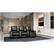 Alt View 13. Octane Seating - Magnolia Straight 3-Seat Manual Recline Home Theater Seating - Black.