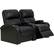 Alt View 12. Octane Seating - Headliner Straight 2-Seat Power Recline Home Theater Seating - Black.