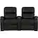 Front. Octane Seating - Headliner Curved 2-Seat Manual Recline Home Theater Seating - Black.