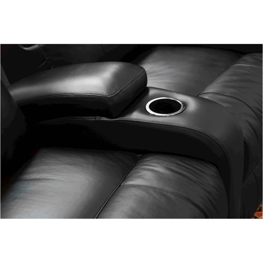 Alt View 15. Octane Seating - Headliner Curved 4-Seat Manual Recline Home Theater Seating - Black.