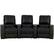 Front. Octane Seating - Magnolia Curved 3-Seat Manual Recline Home Theater Seating - Black.