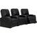 Alt View 12. Octane Seating - Magnolia Curved 3-Seat Manual Recline Home Theater Seating - Black.