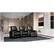 Alt View 13. Octane Seating - Magnolia Curved 3-Seat Manual Recline Home Theater Seating - Black.