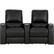Front. Octane Seating - Magnolia Curved 2-Seat Manual Recline Home Theater Seating - Black.