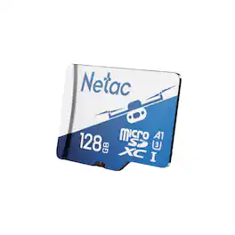 Netac - P500 128GB microSD Card for Drones & Action Cameras, U3 V30 A1, 4K Video, Up to 120MB/s Read