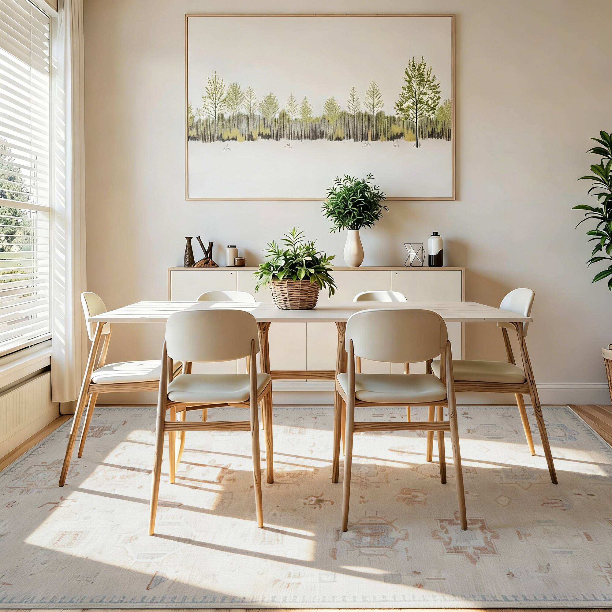 Back. RYHNUYNE - 5x7 Area Rug, Washable Area Rug Non Slip Rugs for Living Room, Soft and Cozy Carpet for Bedroom Dining Room Home - gray.