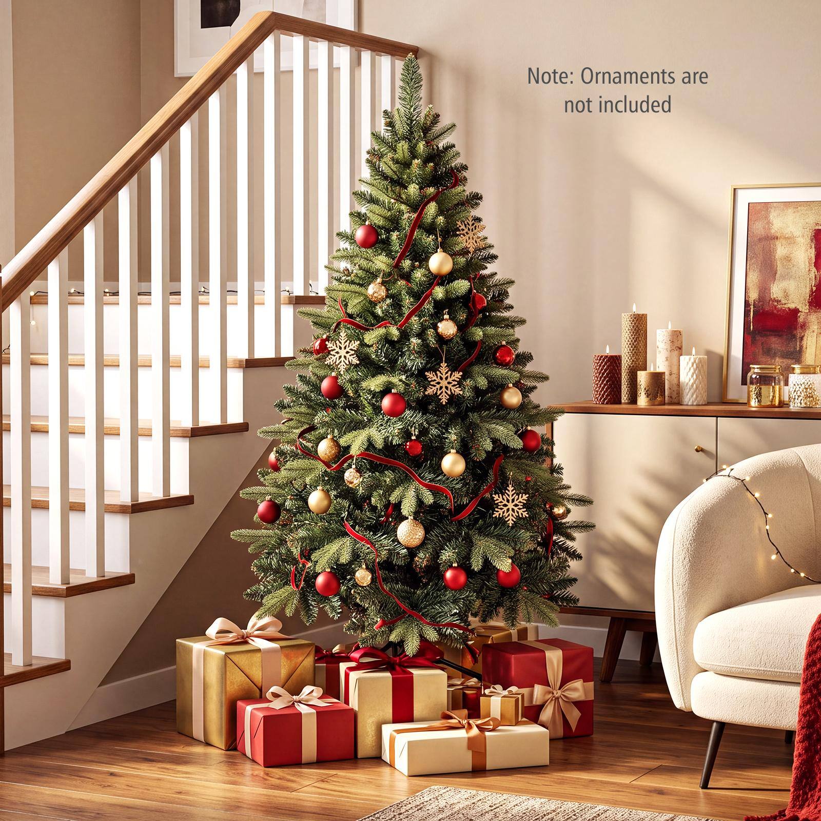 Note: Ornaments are not included