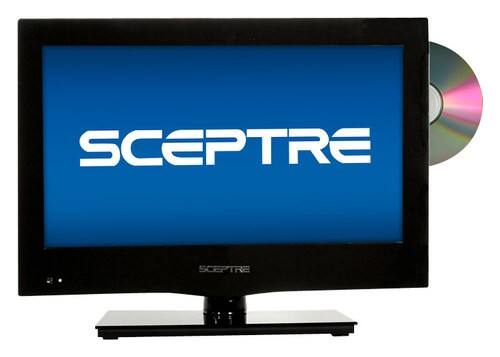 Front. Sceptre - 16" Class (15-5/8" Diag.) - LED - 720p - HDTV DVD Combo - Black.