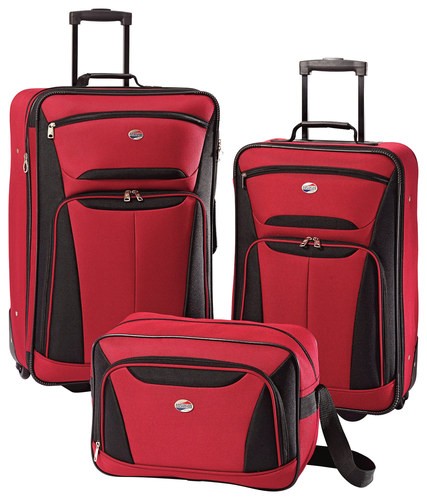  American Tourister - Fieldbrook II Luggage Set (3-Piece) - Red