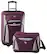 Front Standard. American Tourister - Fieldbrook II Luggage Set (2-Piece) - Purple.
