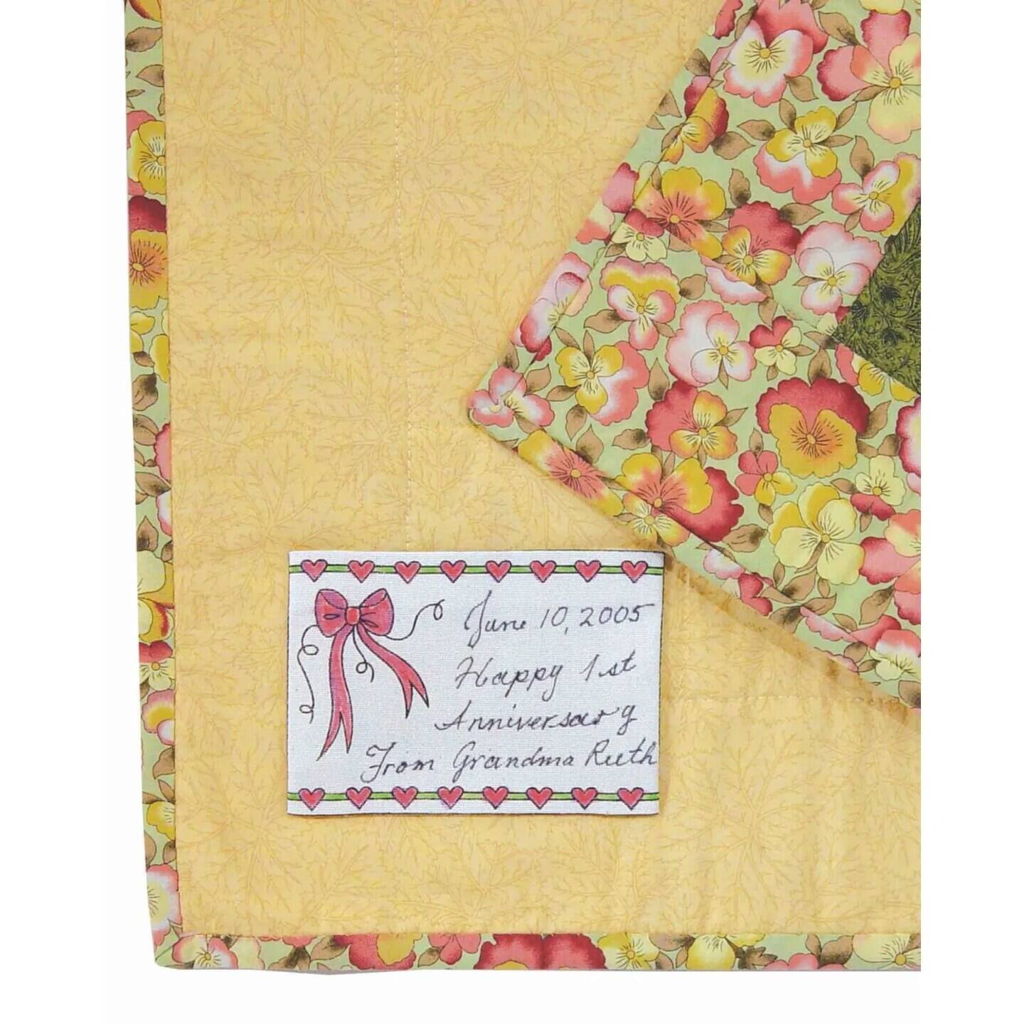 June 10, 2005 Happy 1st Anniversary From Grandma Ruth