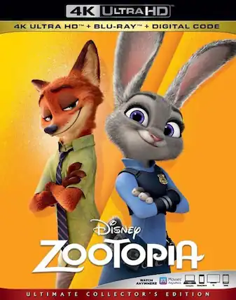 Front. Zootopia - 4K Blu-Ray.