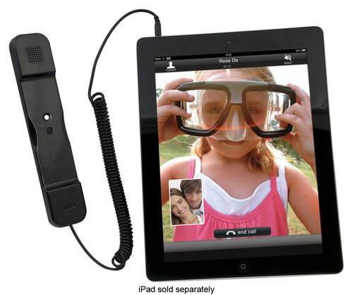 Front Standard. CTA - Phone Handset for Select Apple® iPad® and iPhone® Models - Black.