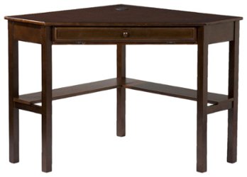 SEI Furniture - Taft Corner Computer Desk - Espresso - Front_Zoom