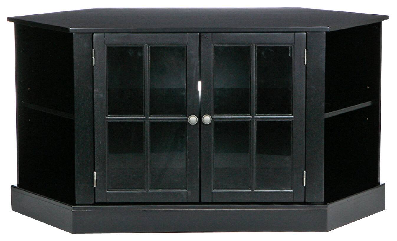 Front. SEI Furniture - Hasley TV Stand - Black.