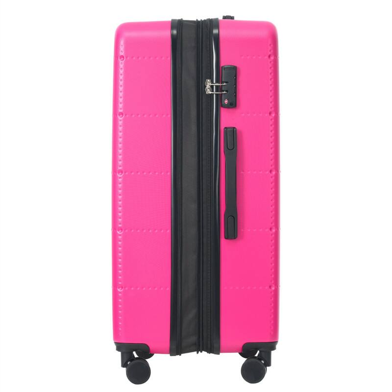Alt View 9. HTUTWOO - Hardside Luggage - 5 Piece with Bags -20" Half-opening Carry on with USB Port,Expandable 24"/28",Spinner Wheels,TSA Lock - Pink.