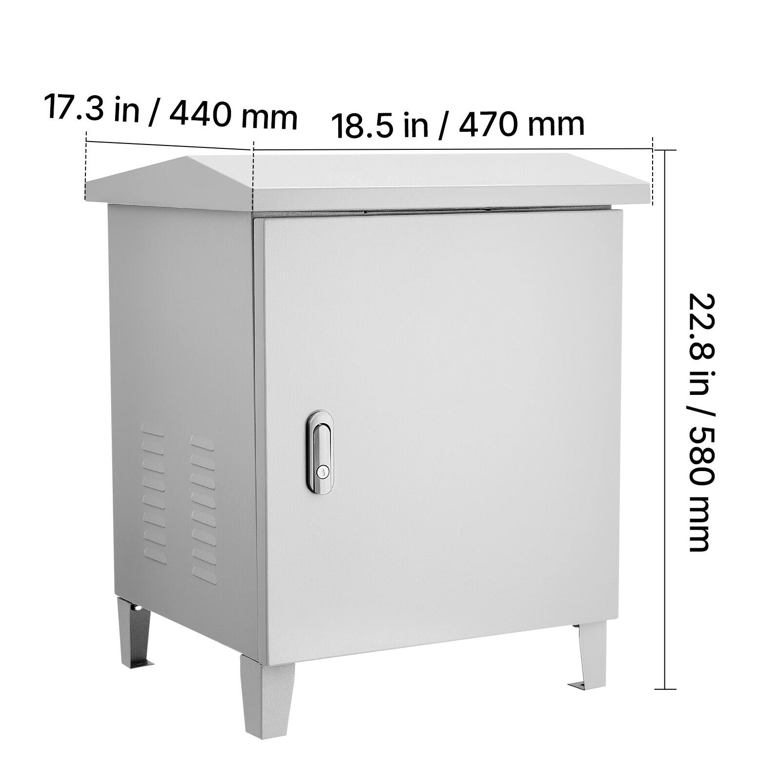 17.3 in / 440 mm  
18.5 in / 470 mm  
22.8 in / 580 mm