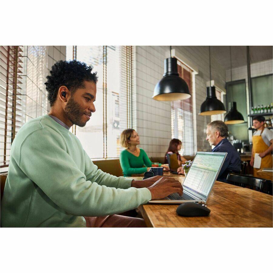 Alt View 8. HP - HP 705 Rechargeable Wireless Mouse (AZ7B1AA) - Wireless - Bluetooth/Radio Frequency - 2.40 GHz - Rechargeable - USB Type - Black.