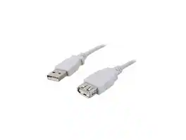 Nippon Labs - Beige 3 ft. USB Cable A/Male to A/Female Extension USB Cable Model USB-3-MF-2P, 2 Packs