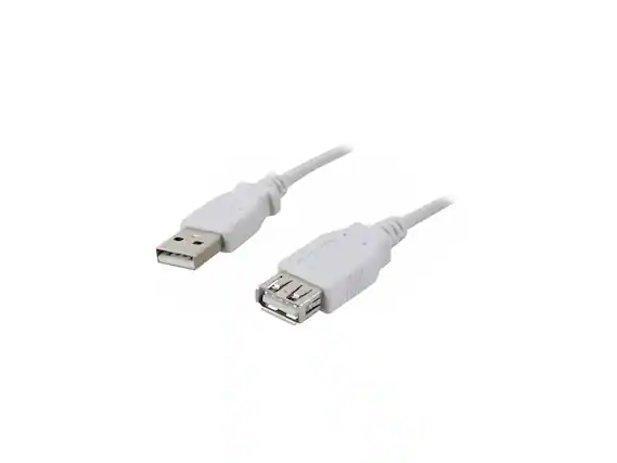 Front. Nippon Labs - Nippon Labs Beige 3 ft. USB Cable A/Male to A/Female Extension USB Cable Model USB-3-MF-2P, 2 Packs.