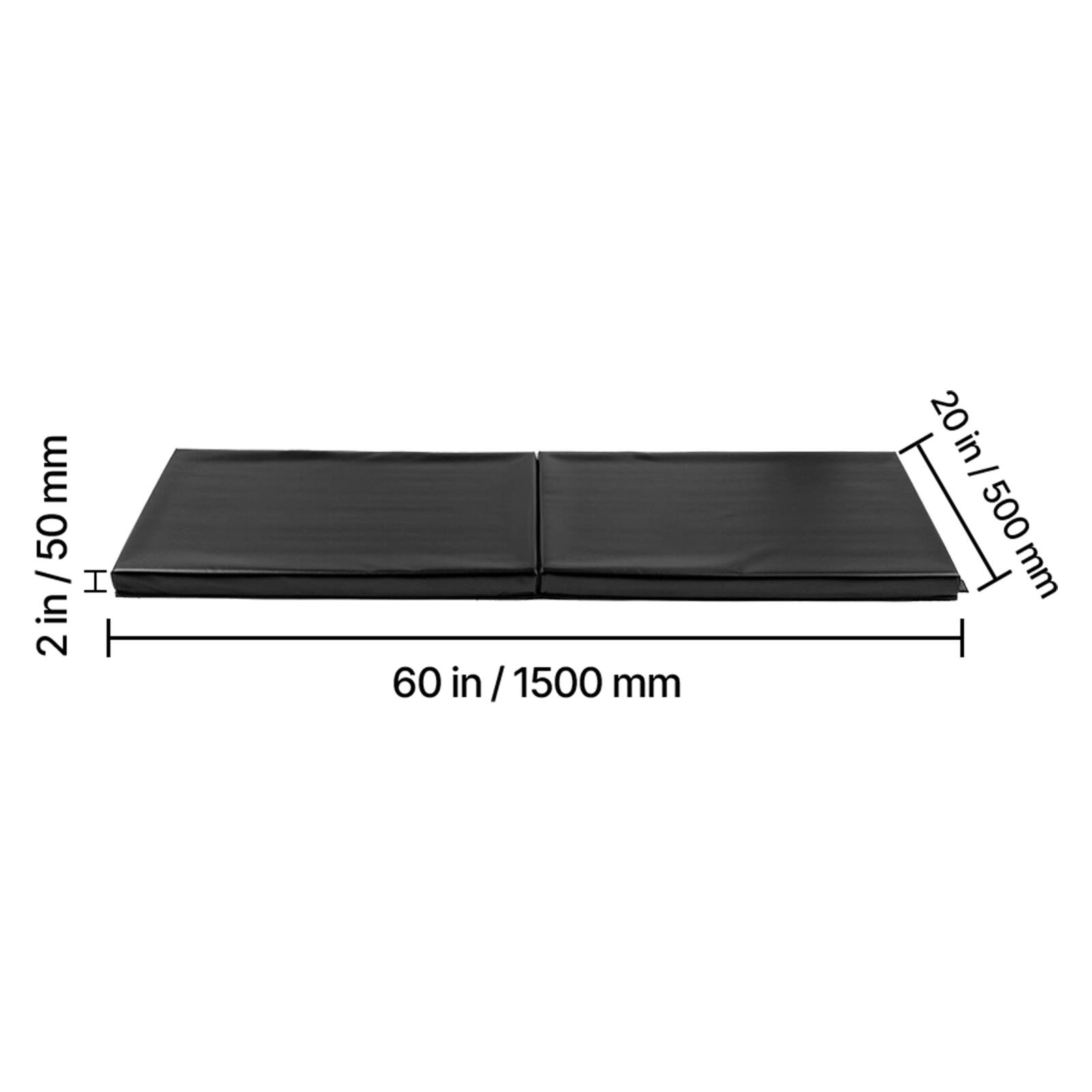 60 in / 1500 mm  
2 in / 50 mm  
20 in / 500 mm