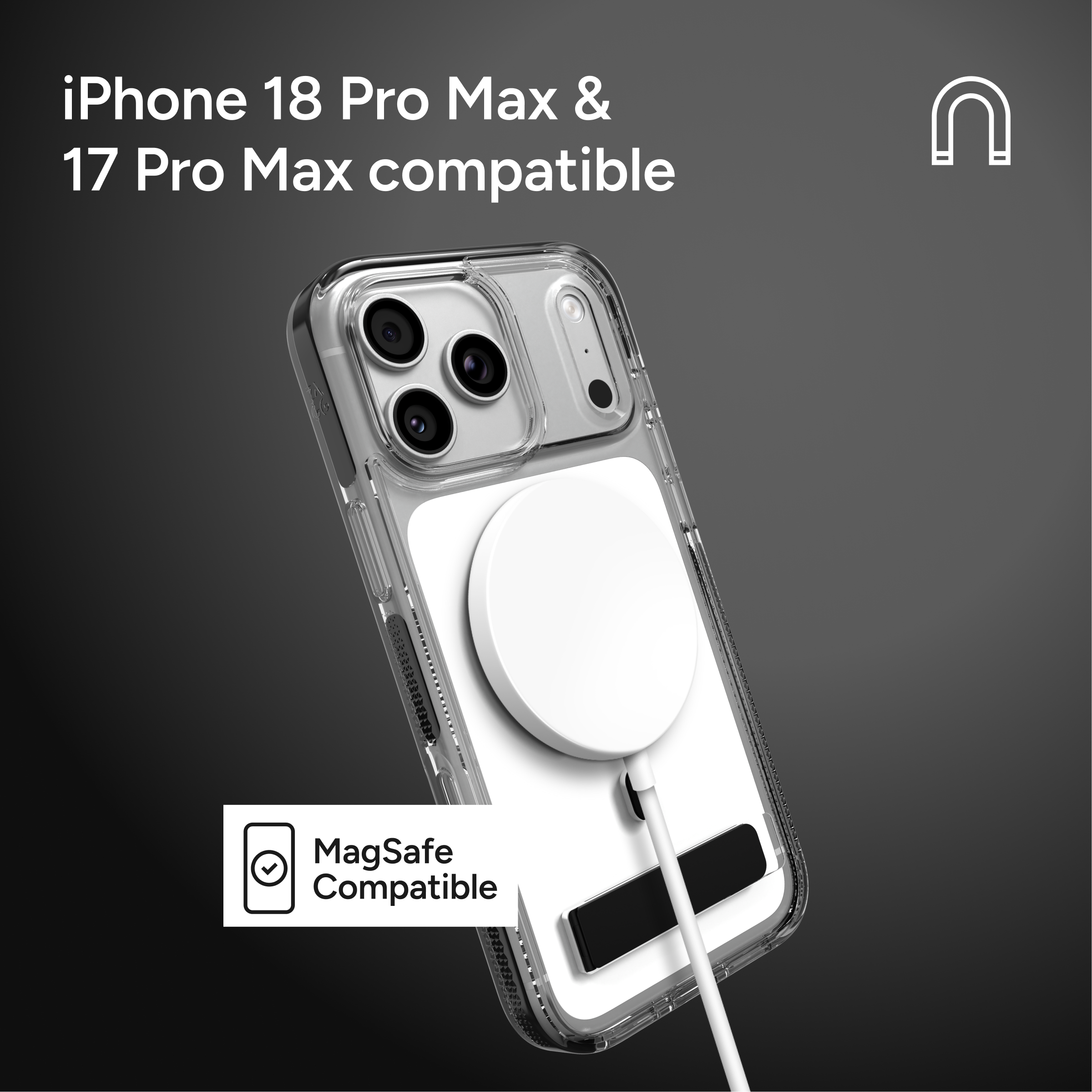 iPhone 18 Pro Max & 17 Pro Max compatible

MagSafe Compatible