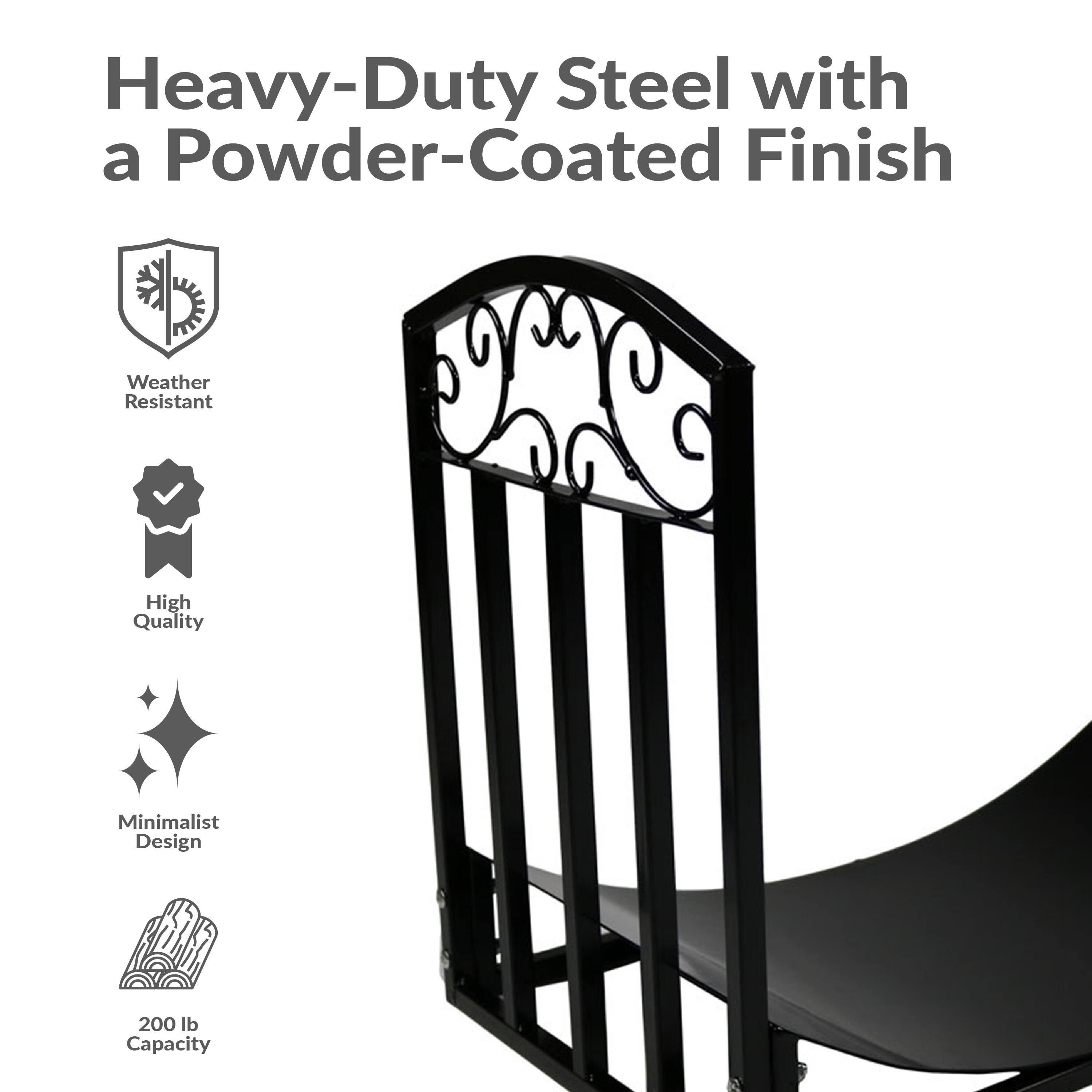 Heavy-Duty Steel with a Powder-Coated Finish

- Weather Resistant
- High Quality
- Minimalist Design
- 200 lb Capacity