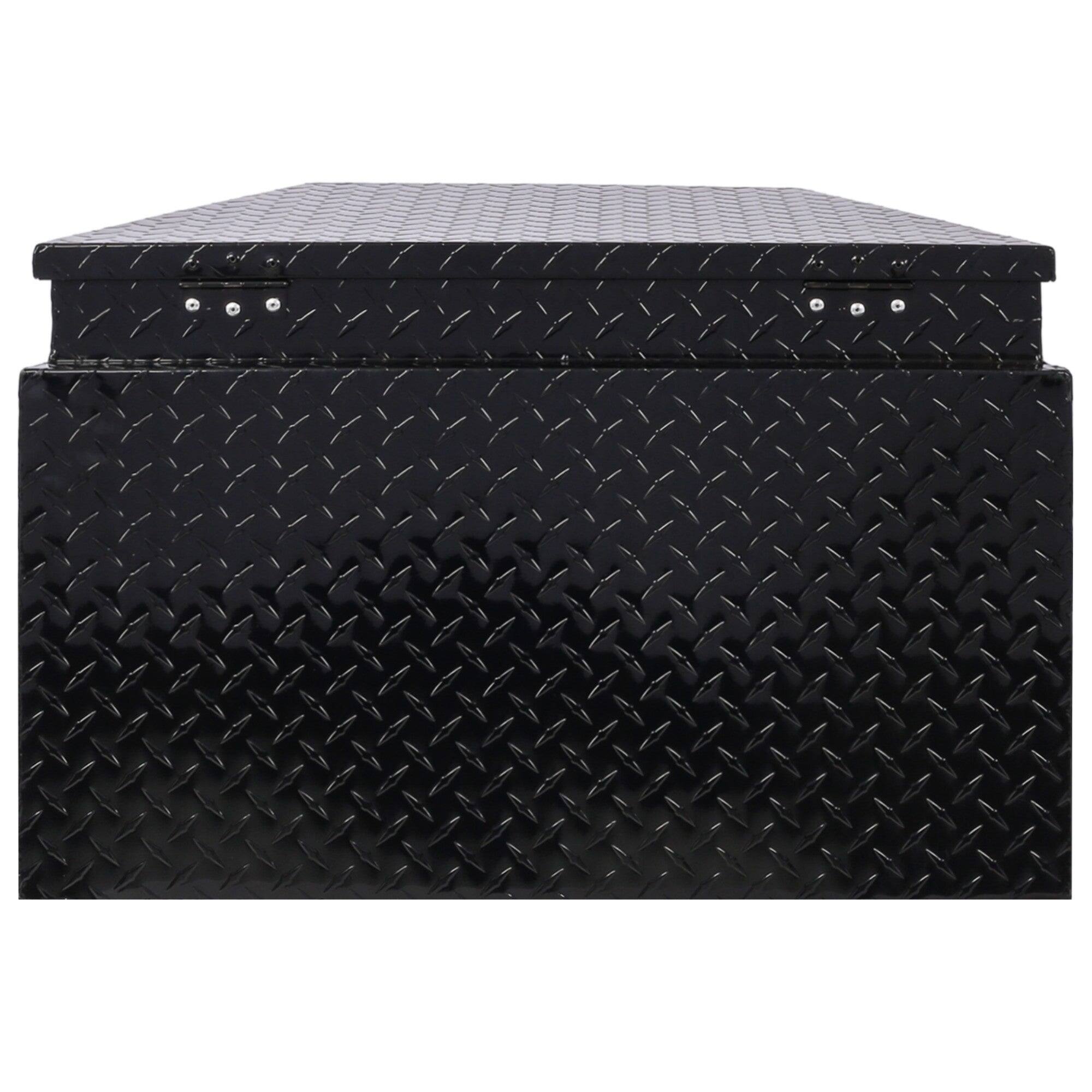 Alt View 5. Boyel Living - Black 29x16.5x18.5-Inch Aluminum Heavy-Duty Truck Bed Underbody Tool Box.