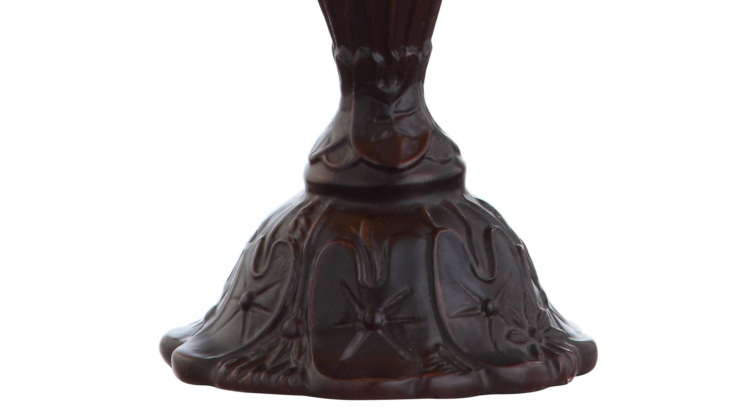 Alt View 7. Jonathan Y - Campbell Tiffany-Style 12.5" LED Table Lamp, Bronze - Bronze.