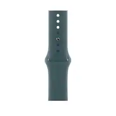 Front. Apple - Apple Watch Band - Sport Band (46mm) - Lake Green - S/M - Green.