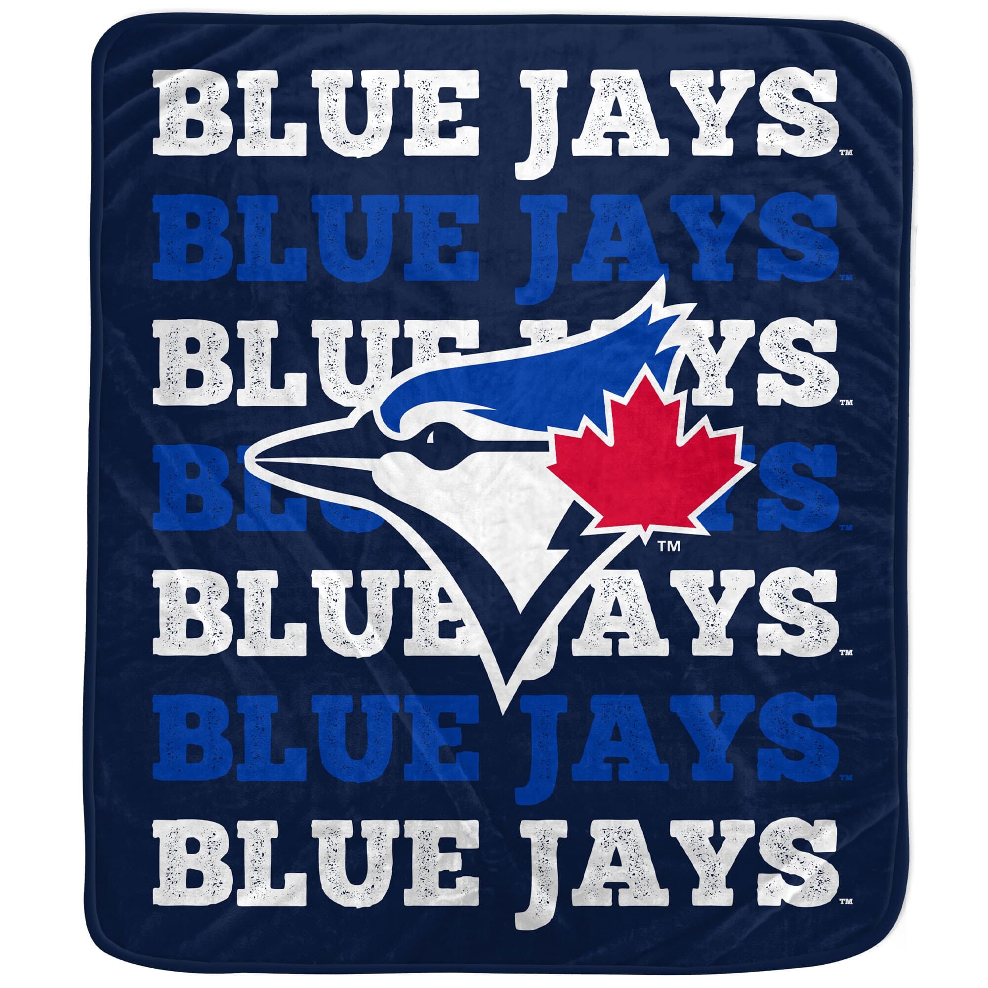 Pegasus - Toronto Blue Jays 60'' x 70'' Logo Wordmark Plush Blanket - Multicolor