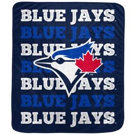 Pegasus - Toronto Blue Jays 60'' x 70'' Logo Wordmark Plush Blanket - Multicolor