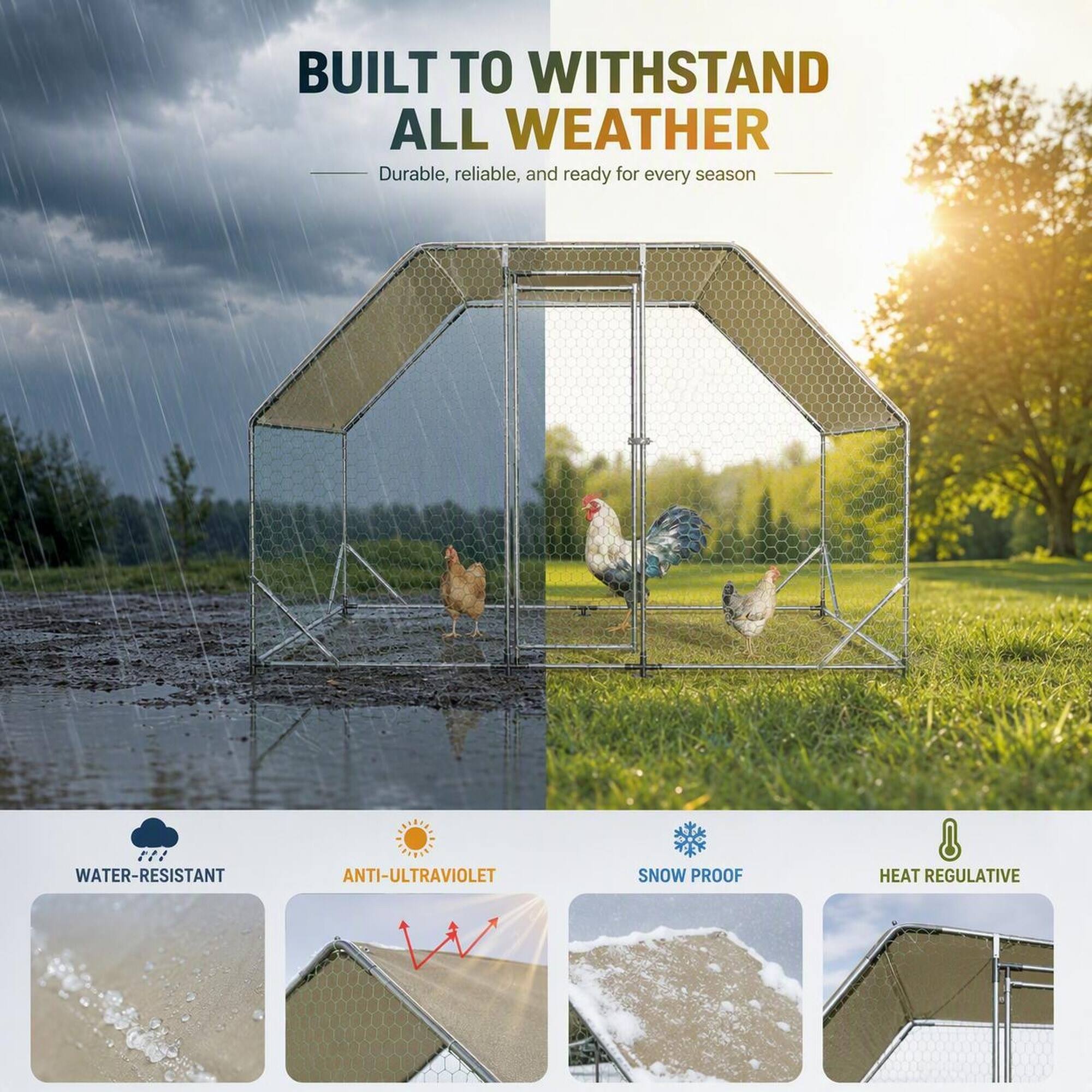 BUILT TO WITHSTAND ALL WEATHER  
Durable, reliable, and ready for every season

- WATER-RESISTANT
- ANTI-ULTRAVIOLET
- SNOW PROOF
- HEAT REGULATIVE