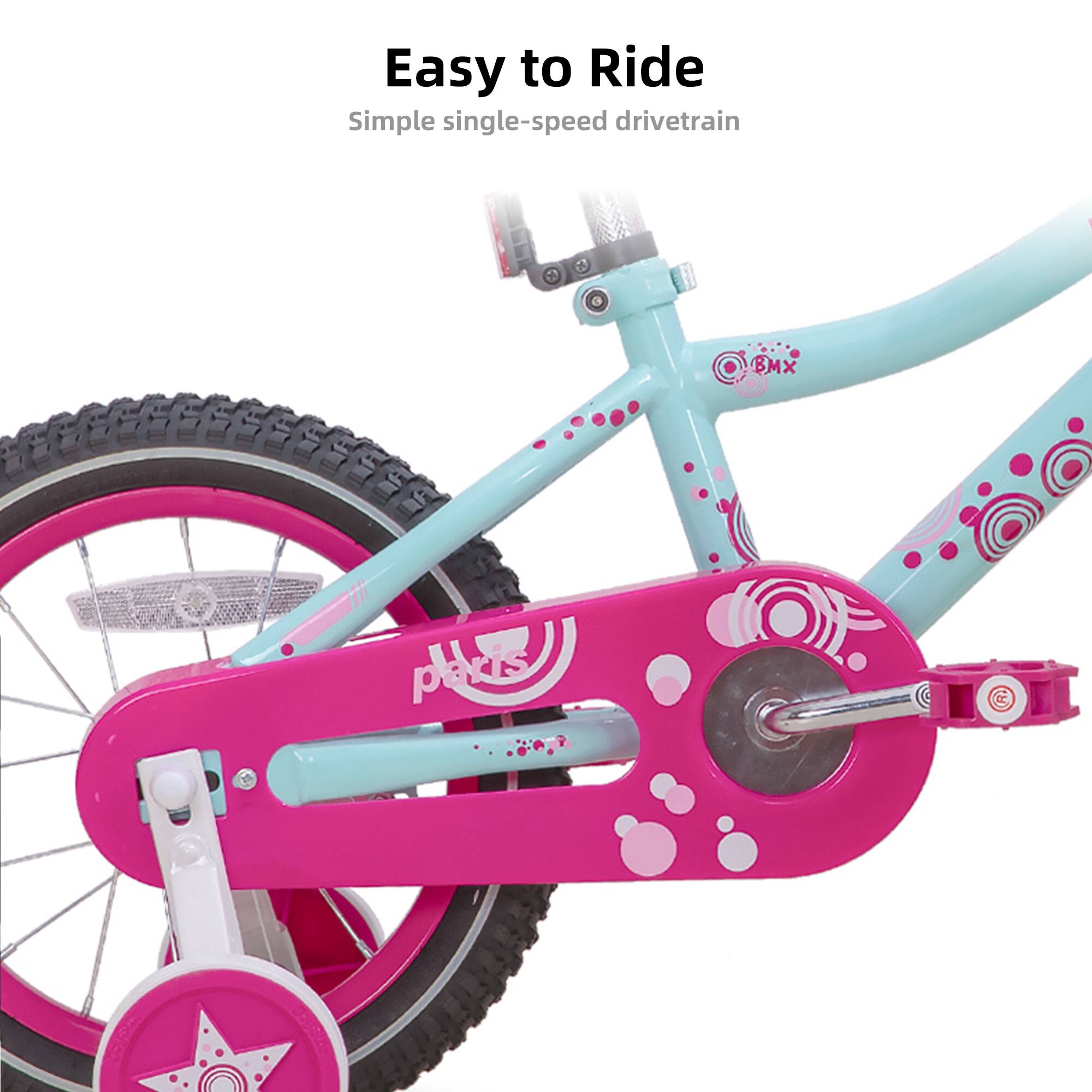 Easy to Ride  
Simple single-speed drivetrain