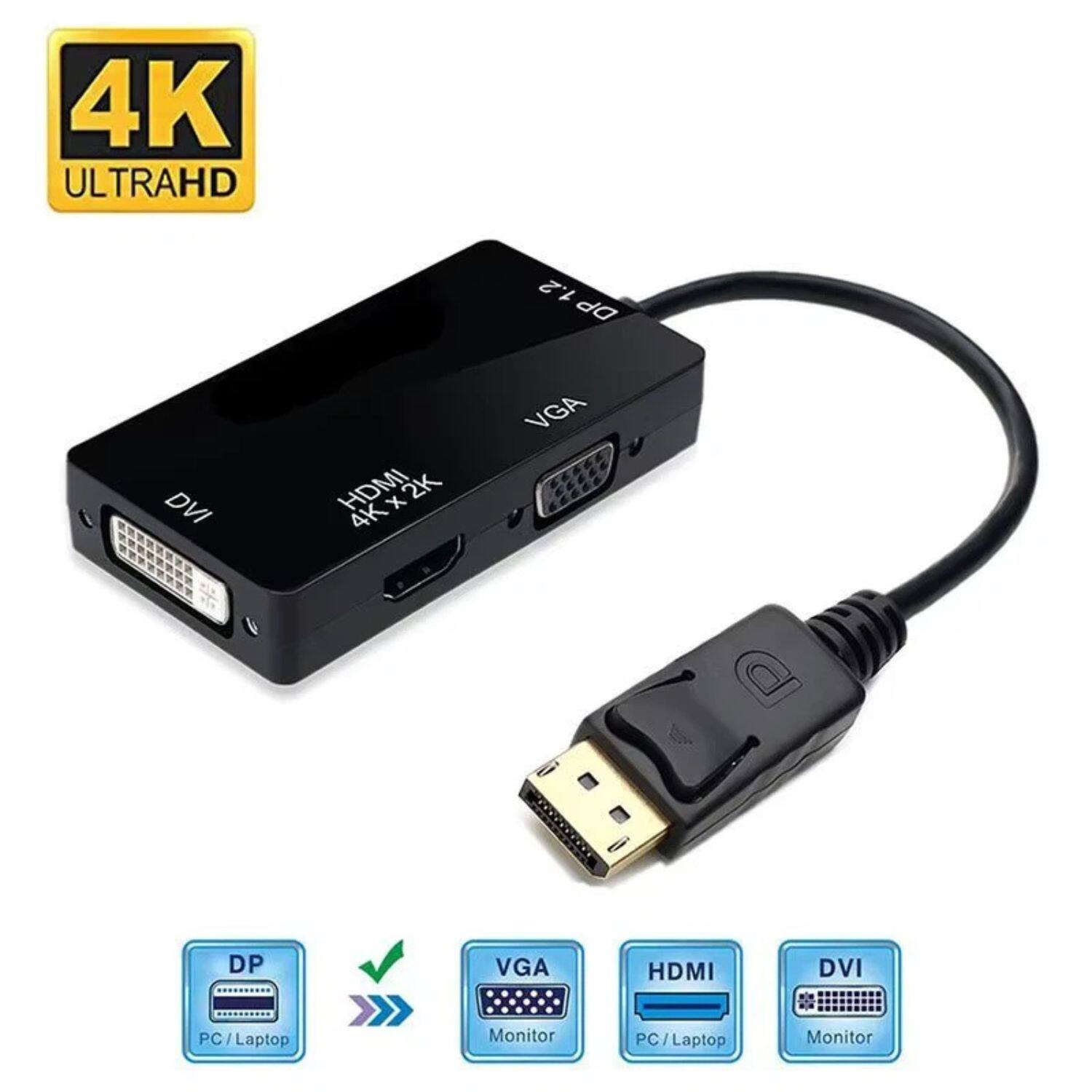 4K ULTRAHD

4K x 2K

DVI
HDMI
VGA
DP

DP (PC / Laptop)
VGA (Monitor)
HDMI (PC / Laptop)
DVI (Monitor)