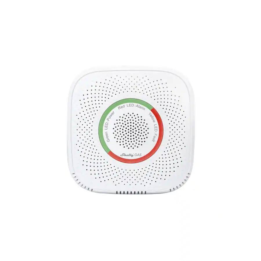 ED: Alarm LED  
Red LED: Power  
Yellow LED: Fault  
Green LED: Power  
Shelly GAS