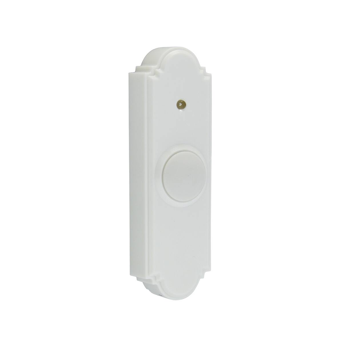 IQ America - Wireless Doorbell Pushbutton Replacement Slimline Non-lighted - White