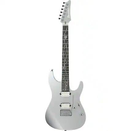 Front. Ibanez - Ibanez Tim Henson Signature Series TOD10 Electric Guitar, Silver.