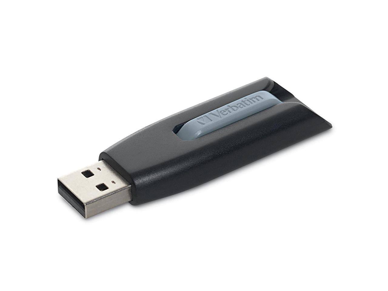 Alt View 10. Verbatim - Verbatim 32GB Store 'n' Go V3 USB 3.2 Gen1 Flash Drive 10pk Gray 70894 - Gray.