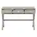 Front. OSP Home Furnishings - Wellington 46" Desk with Power - Grey.
