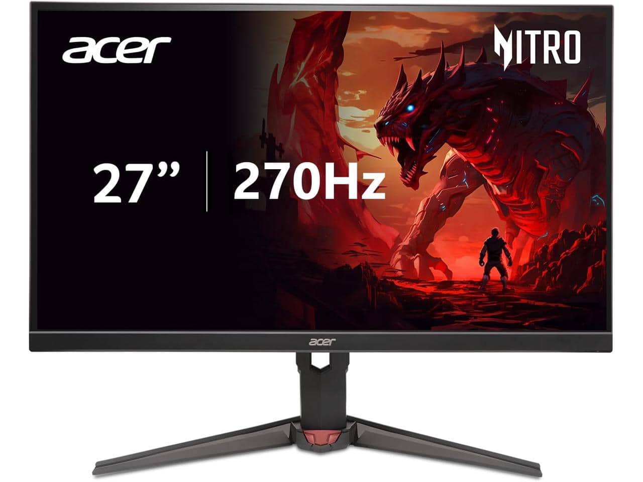 Acer - Nitro XV270U 27" WQHD IPS Gaming Monitor, AMD FreeSync Premium, 270Hz, 0.5ms, 99% sRGB, HDMI & DisplayPort