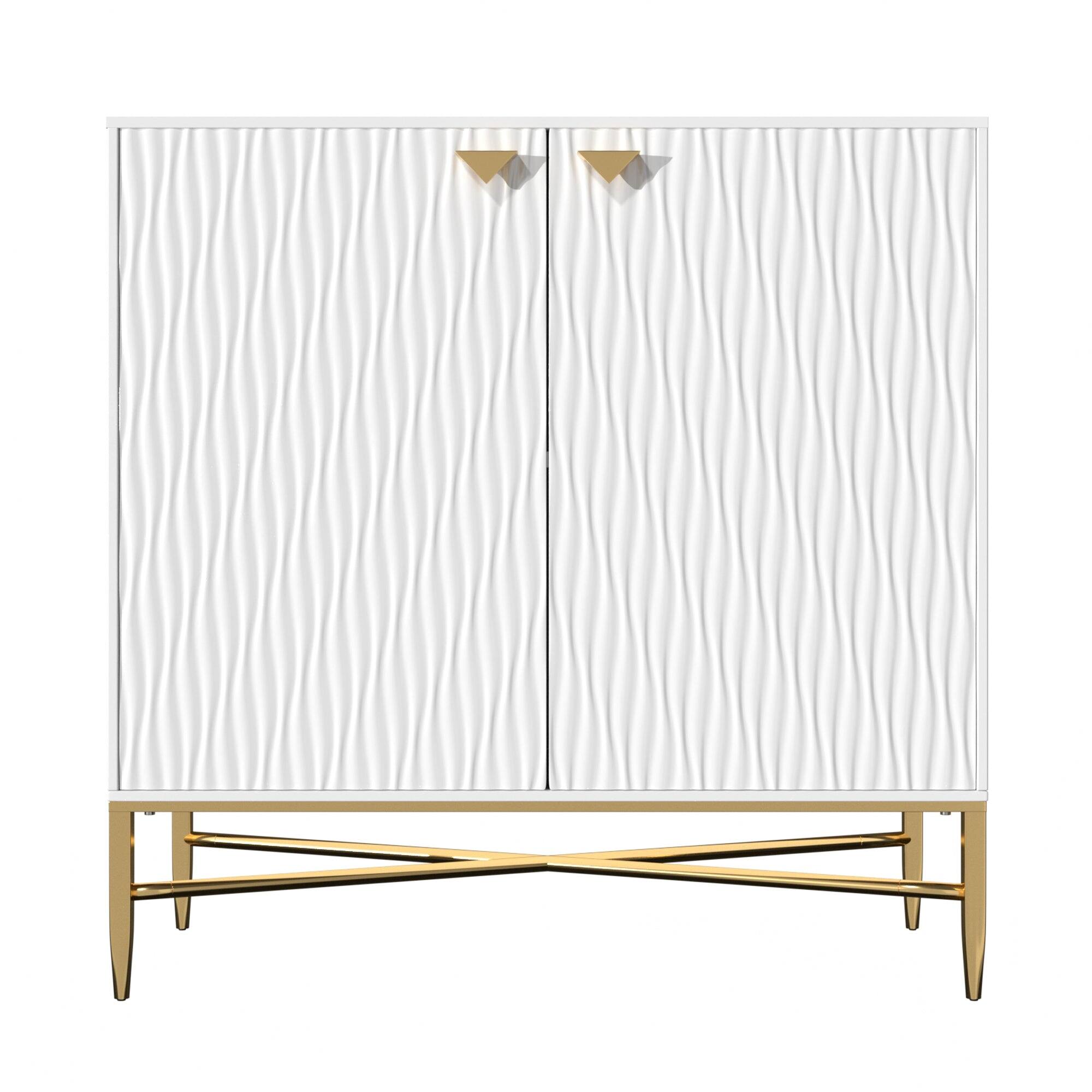 Alt View 1. Boyel Living - 2 Door Locker Accent Cabinet - White.