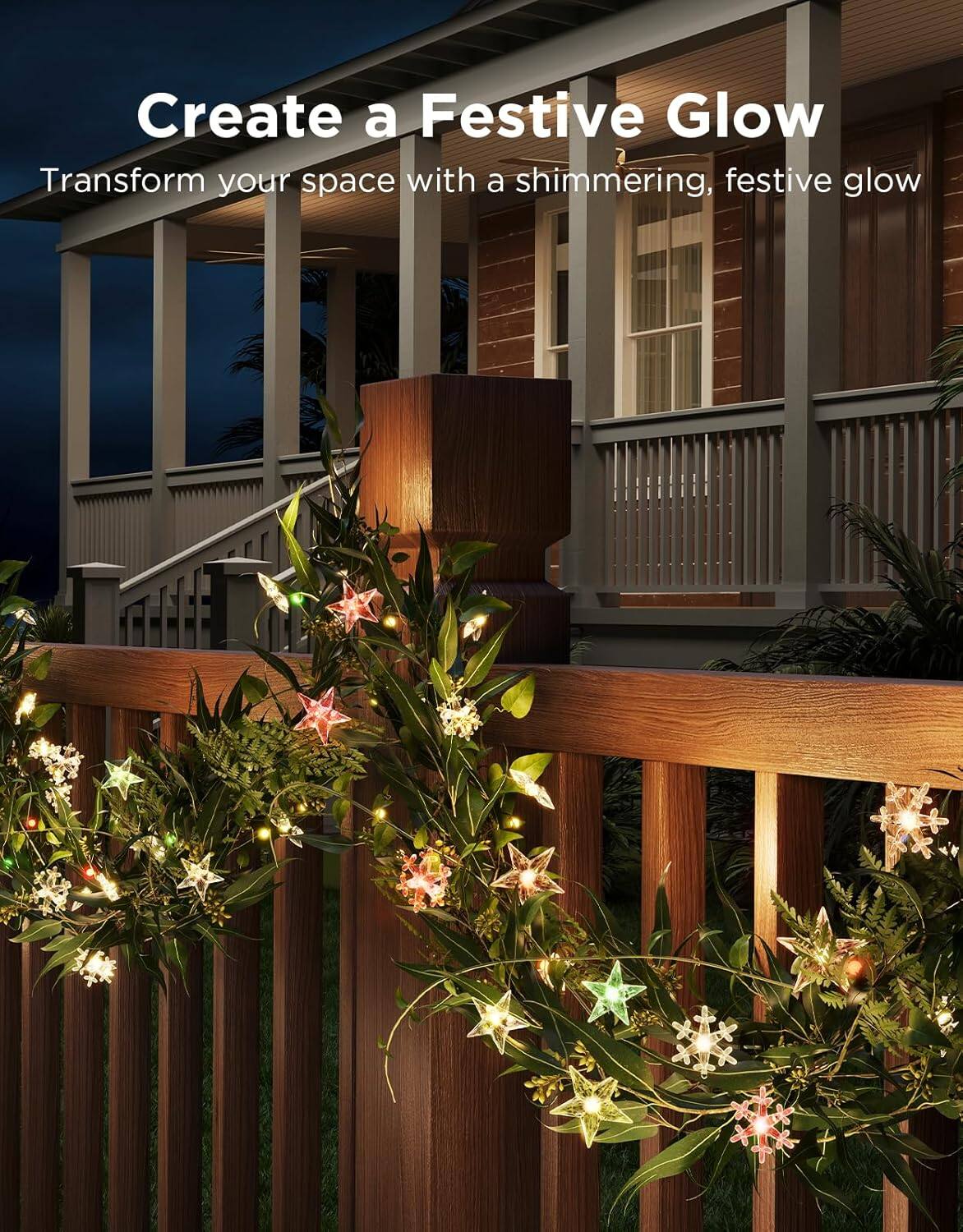 Create a Festive Glow  
Transform your space with a shimmering, festive glow