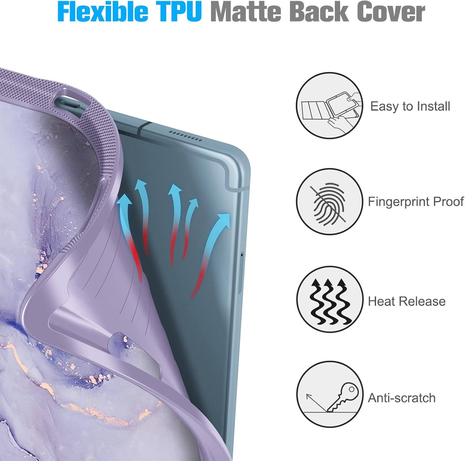 Flexible TPU Matte Back Cover

- Easy to Install
- Fingerprint Proof
- Heat Release
- Anti-scratch