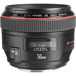 Canon - EF 50mm f/1.2L USM Lens (Black) - 1257B002