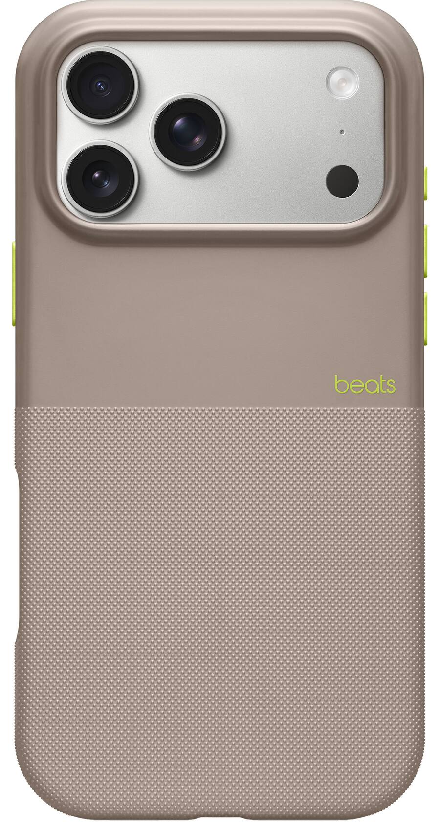 Front. Beats - iPhone 17 Pro Max Rugged Case with MagSafe and Camera Control - Alpine Gray.