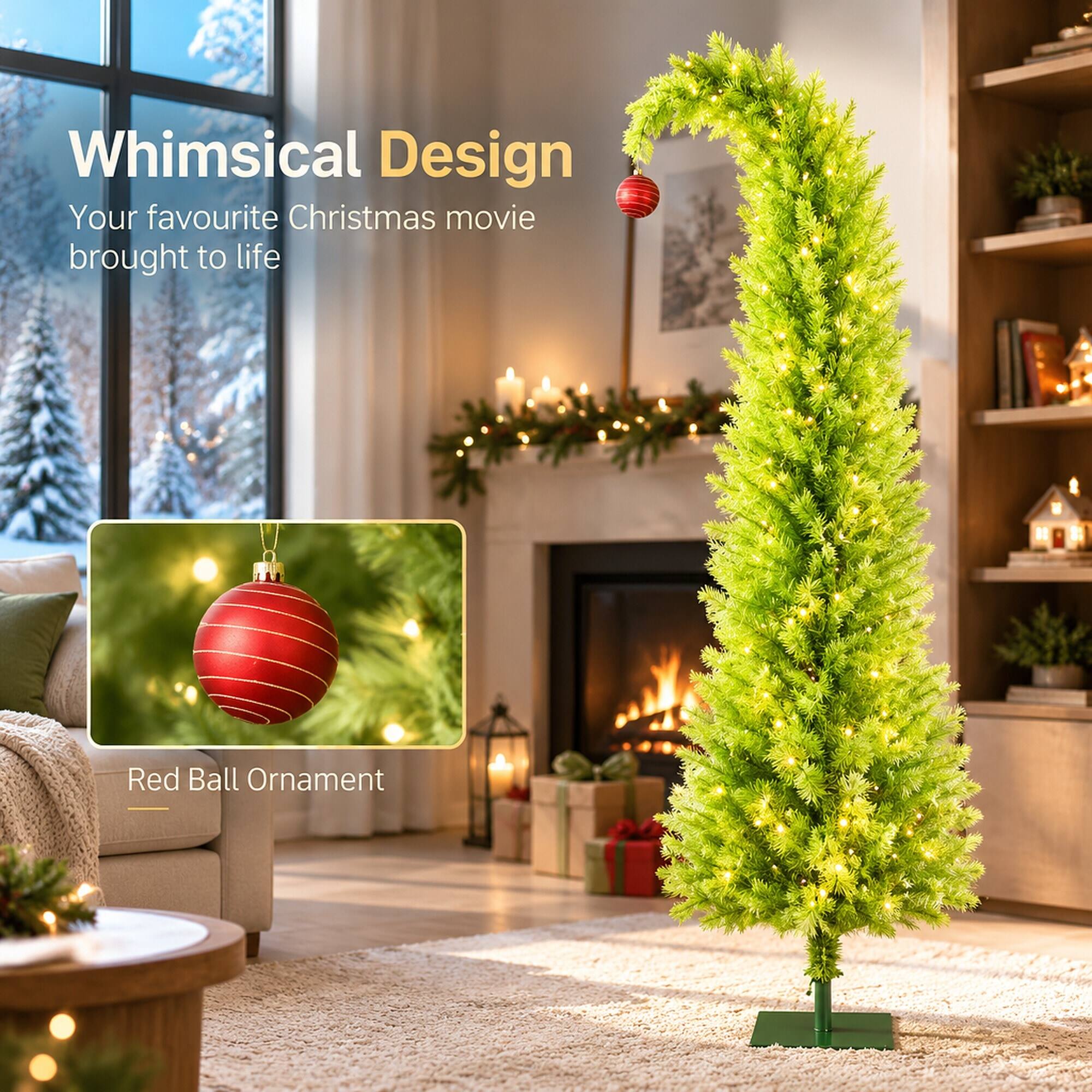 Whimsical Design  
Your favourite Christmas movie brought to life  

Red Ball Ornament