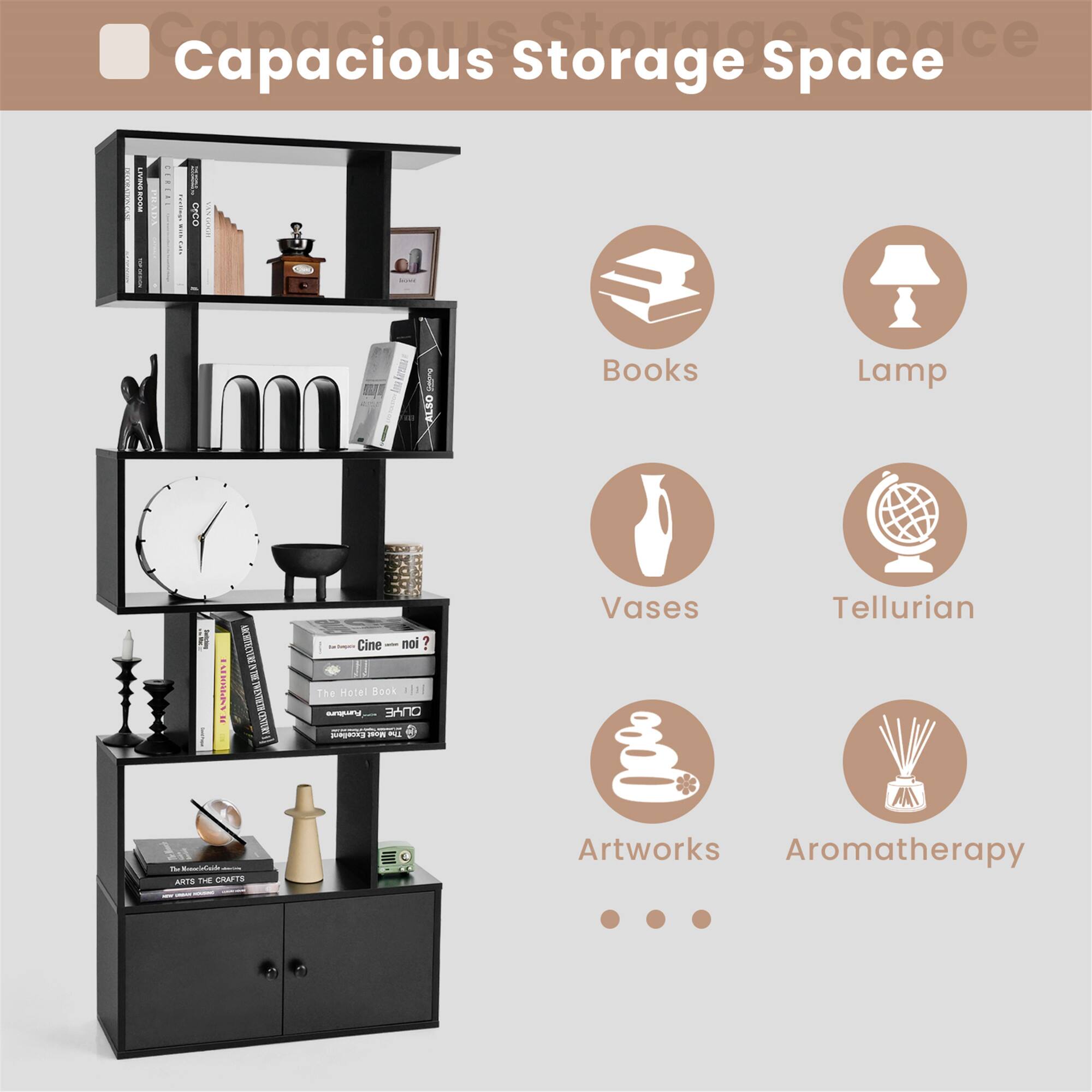Capacious Storage Space, Books, Lamp, Vases, Tellurian, Artworks, Aromatherapy